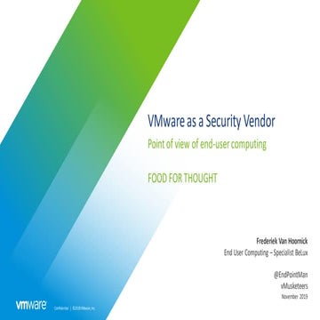At the table with security solution provider VMware