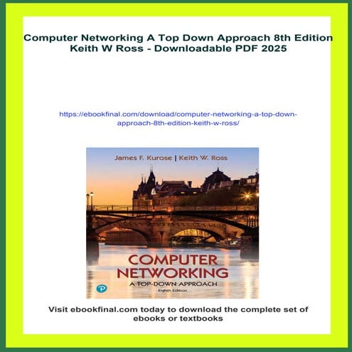 Computer Networking A Top Down Approach 8th Edition Keith W Ross