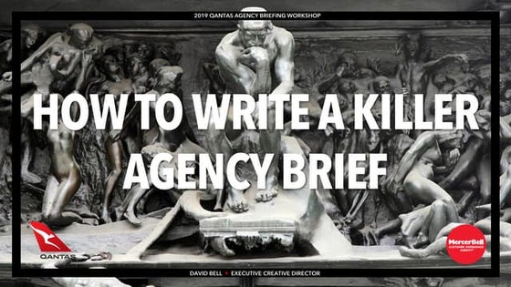How to write a killer agency creative brief