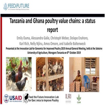 Tanzania and Ghana poultry value chains: A status report