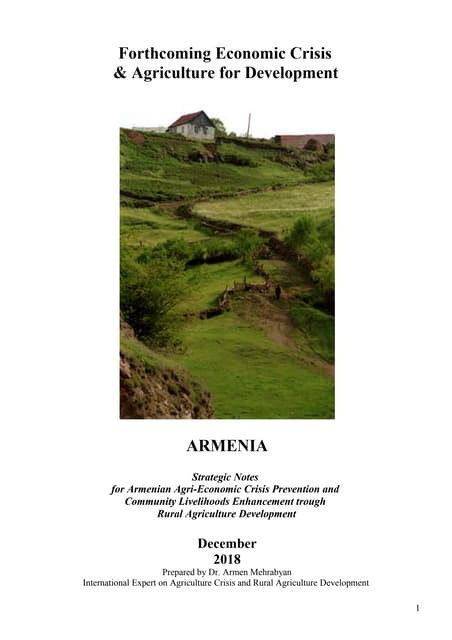 2019 armenian agriculture and economic crises