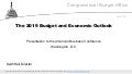 The 2019 Budget and Economic Outlook
