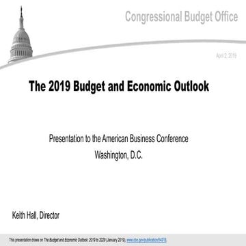 The 2019 Budget and Economic Outlook