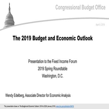 The 2019 Budget and Economic Outlook