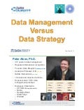 DataEd Slides:  Data Management versus Data Strategy