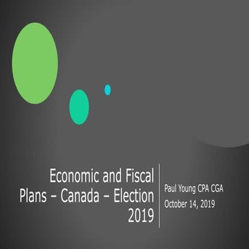 Fiscal and Economic Plans - Liberals, NDP and CPC