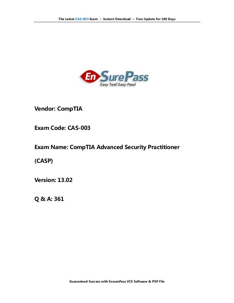 Valid Dumps CAS-003 Sheet