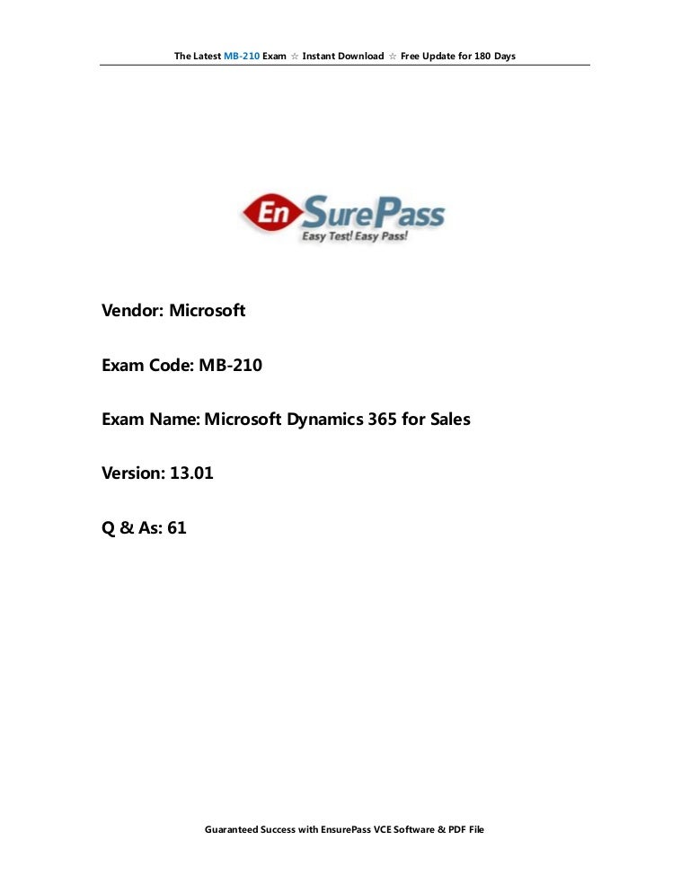 Valid Braindumps MB-210 Pdf