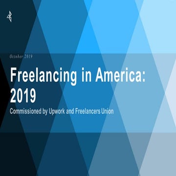 Freelancing in America: 2019