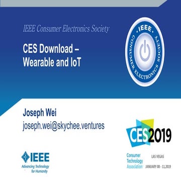 2019 CES download - Wearable & IoT