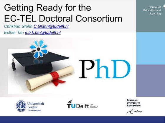 Getting Ready for the EC-TEL Doctoral Consortium