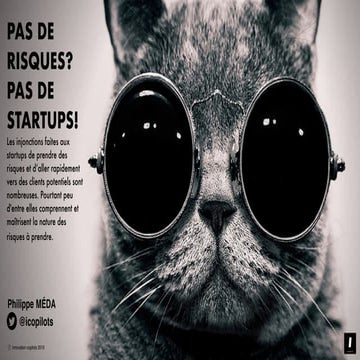 Pas de risques ? Pas de startup !