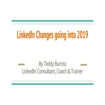 2019 LinkedIn changes to Pay Attention to.
