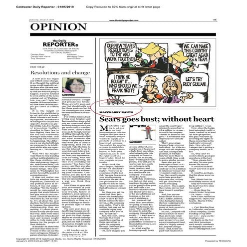 2019 MacCrabby Rants columns