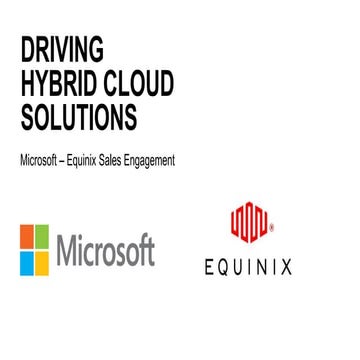 2019 microsoft sales enablement   why equinix