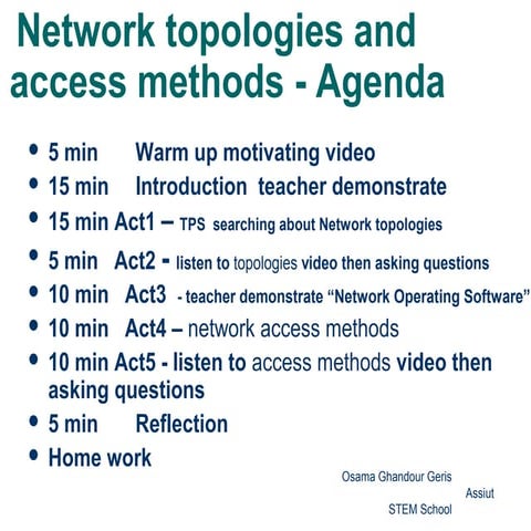 topological computer networks and access methods | PPT