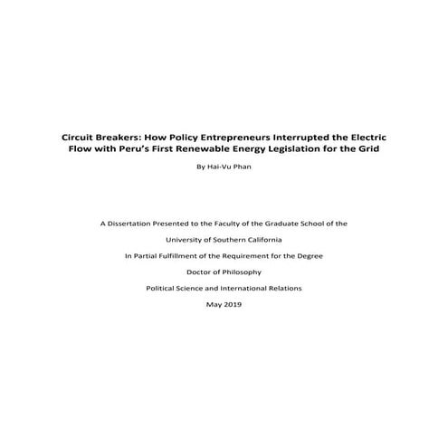 The Policy and Regulatory Framework for Renewable Energy | PPTX