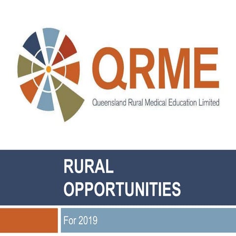 QRME Griffith University Rural Health Program | PPTX