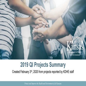 KDHE 2019 Reported QI Projects