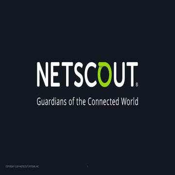 NETSCOUT Threat Intelligence Report 1H 2019: Cybercrime’s Innovation Machine