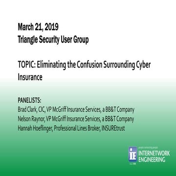 Eliminating the Confusion Surrounding Cyber Insurance