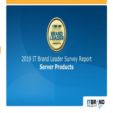 2019 Servers Brand Leader Report