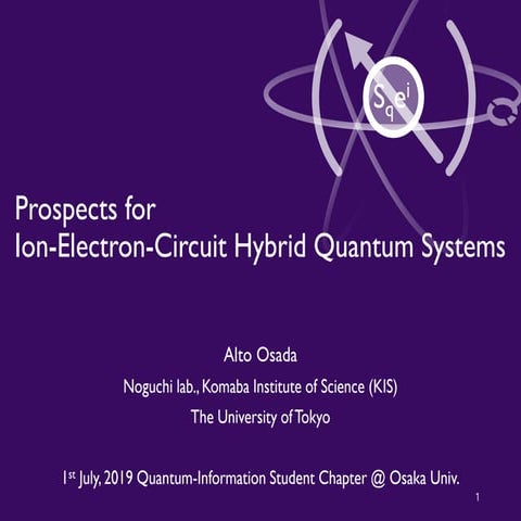 Prospects for Electron-Ion-Circuit Hybrid Quantum Systems_AltoOsada | PDF