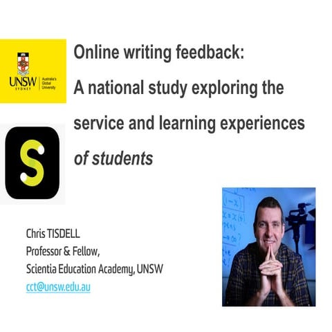 Online writing feedback: A national study exploring the service and learning ...