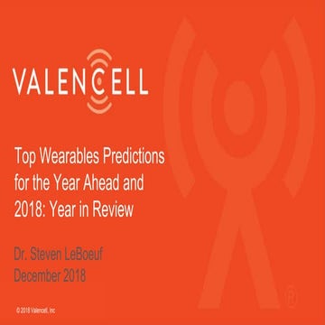 Top Wearables Predictions for the Year Ahead and 2018: Year in Review