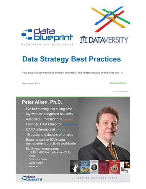 DataEd Slides:  Data Strategy Best Practices