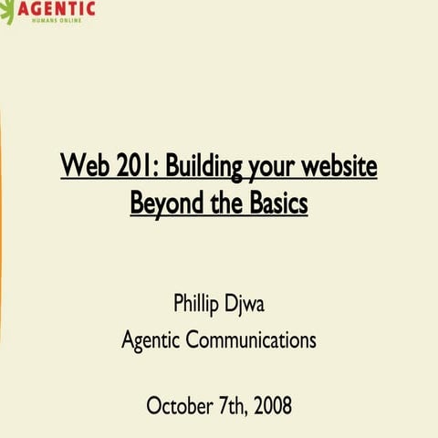 201 Building Website Beyond