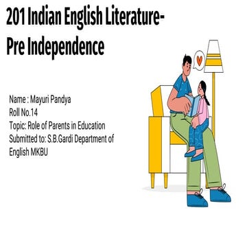 201 Indian English Literature-Pre Independence