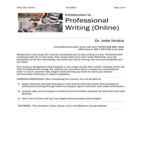 Online ENGL 202 Syllabus