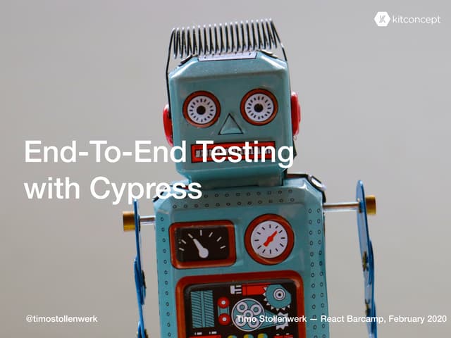 End-to-End Testing with Cypress