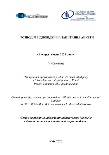 Експрес: січень 2020 року