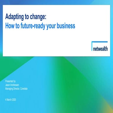 Adapting to change: How to future-ready your practice