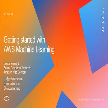 Getting started with AWS Machine Learning