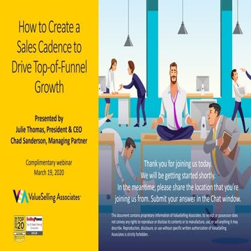 Creating a Cadence for Top-of-Funnel Growth