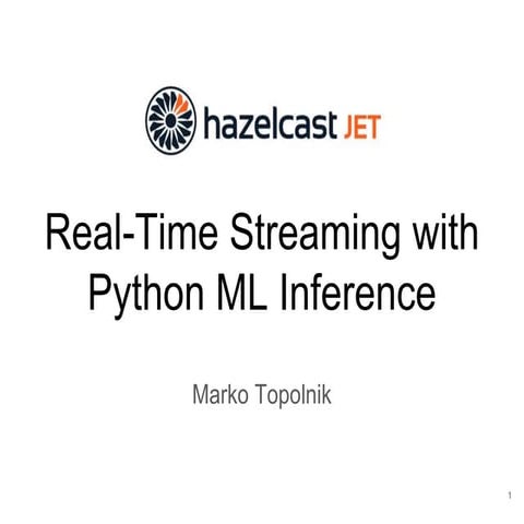 Real-Time Streaming with Python ML Inference | PPT