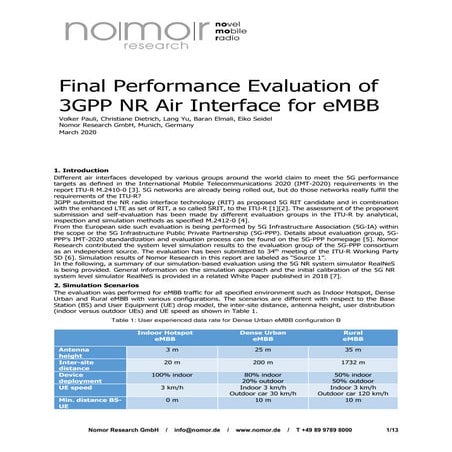 Final Performance Evaluation of 3GPP NR eMBB within 5G-PPP consortium