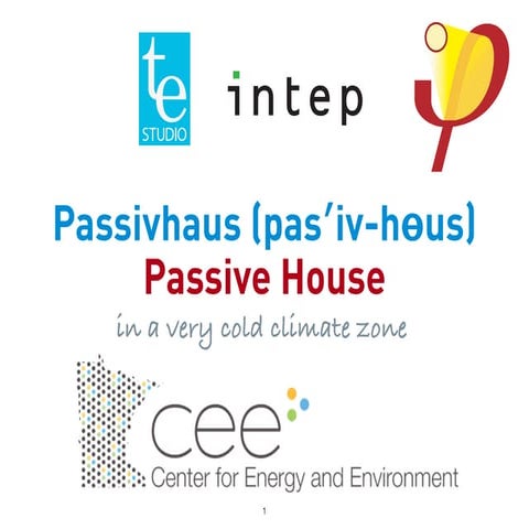 CEE Passive House Lecture (April 23, 2020)