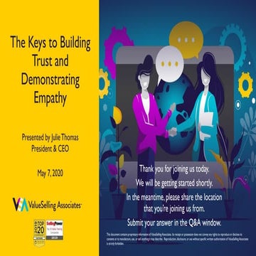 The Keys to Building Trust and Demonstrating Empathy