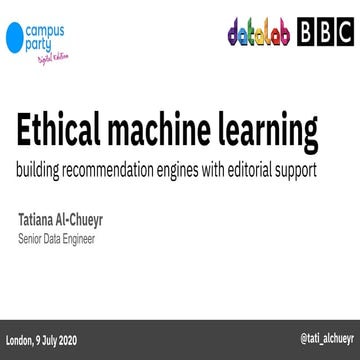 Responsible machine learning at the BBC