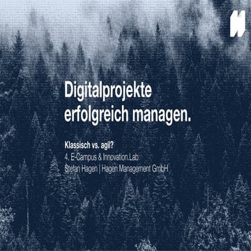Digitalprojekte erfolgreich managen