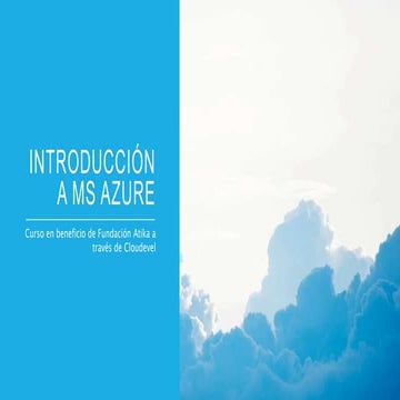 Cloudevel - Microsoft Azure - 101