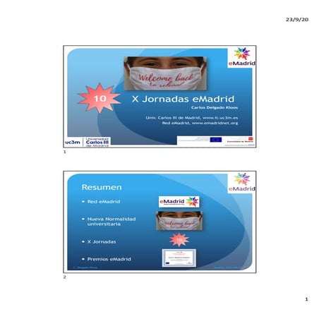 2020_09_23 X Jornadas eMadrid 