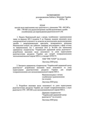 План вивільнення частот