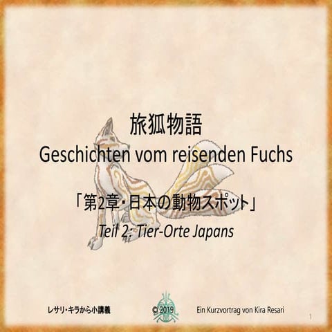 Tabigitsune Monogatari 2 ~ Tier-Orte Japans