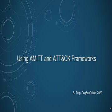 Using AMITT and ATT&CK frameworks