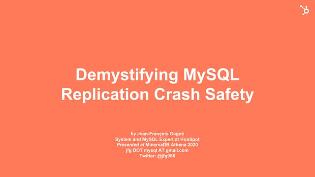 Demystifying MySQL Replication Crash Safety